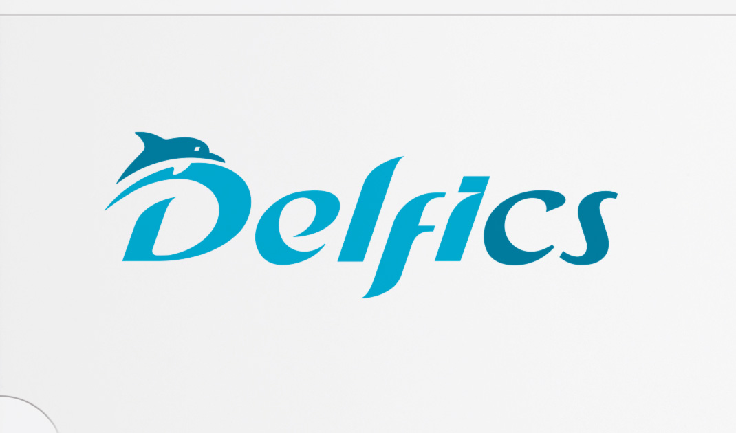 «Delfics» logo design for local personal computers Brand