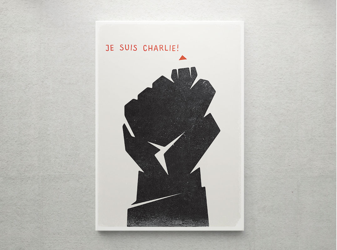 «Je suis Charlie» poster design